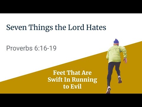 Feet That Are Swift In Running to Evil