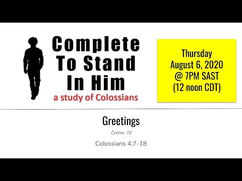 Greetings in Colossians