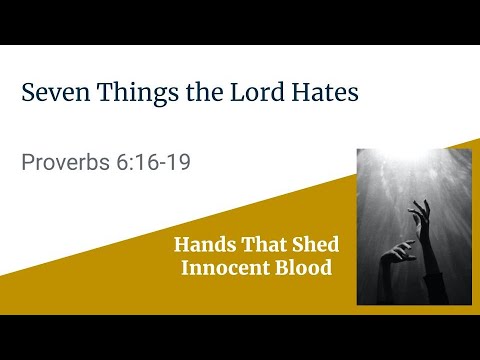 Hands That Shed Innocent Blood