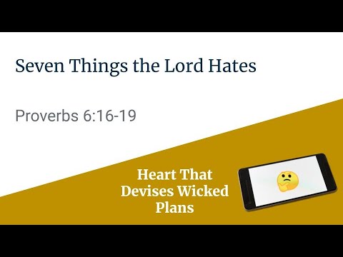 Heart That Devises Wicked Plans