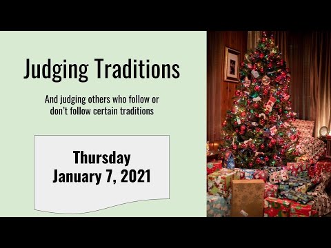 Judging Traditions