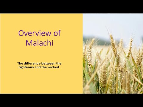 Overview of Malachi